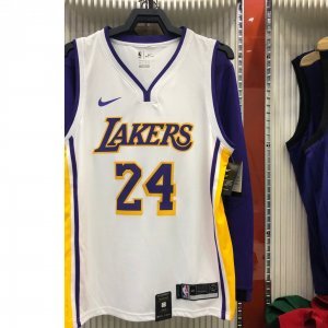 Kobe Bryant Los Angeles Lakers - White/Yellow Swingman #24