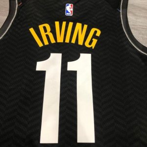 Brooklyn Nets Kyrie Irving #11 Nike Black 2020-2021 Swingman Jersey - City Edition - image 3