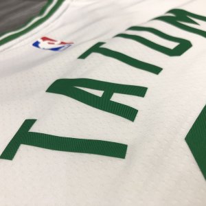 Boston Celtics Jayson Tatum No.0 White Swingman Jersey - Icon Edition - image 8
