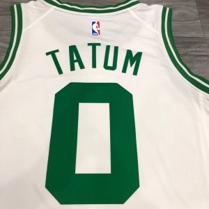 Boston Celtics Jayson Tatum No.0 White Swingman Jersey - Icon Edition - image 4