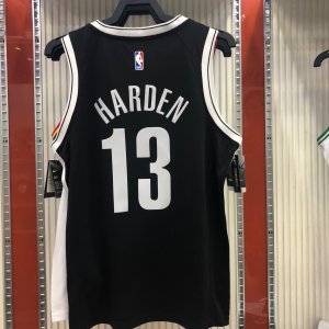 Brooklyn Nets James Harden #13 Nike Black 2020-2021 Swingman Jersey - Icon Edition - image 6