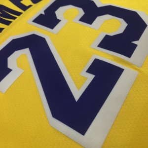LeBron James No.23 Gold 2020-2021 Swingman Jersey - image 7