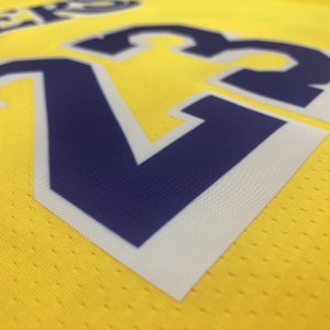 LeBron James No.23 Gold 2020-2021 Swingman Jersey - image 4