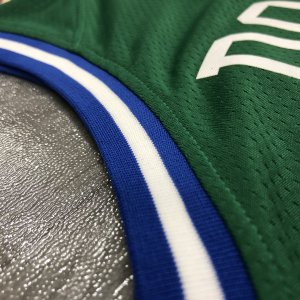 Dallas Mavericks Luka Doncic #77 Green Hardwood Classics 2020-2021 Jersey - Classic Edition - image 4