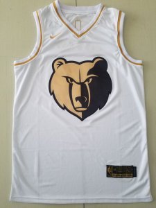 Ja Morant - Memphis Grizzles #12 White / Gold