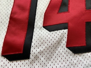 AJ English Trail Blazers Game Issued Procut Jersey Size 42 Champion White NBA - image 7