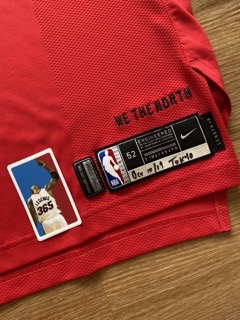 Stanley Johnson Toronto Raptors Game Worn Used GU NBA Jersey Nike MGG NBA Japan - image 5
