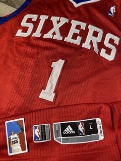 Michael Carter-Williams MCW Size L+2 76ers Game Issued Jersey Adidas Rev30 2014 - image 6