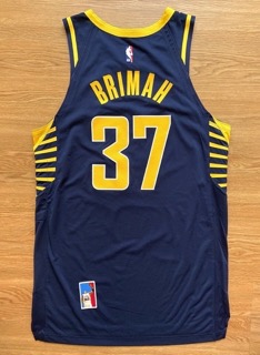 Amida Brimah Indiana Pacers Game Worn Used Jersey Meigray COA NBA India Oladipo - image 3