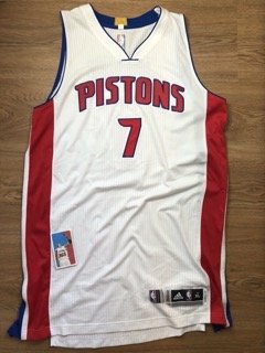 Stanley Johnson Detroit Pistons NBA Adidas Rev30 Game Worn Used Jersey Sz XL COA
