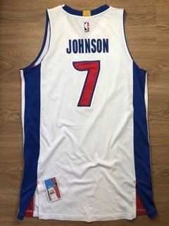 Stanley Johnson Detroit Pistons NBA Adidas Rev30 Game Worn Used Jersey Sz XL COA