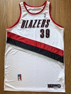 Mamdou N'Diaye Portland Trail Blazers Game Issued Procut Nike NBA Jersey 2004 52