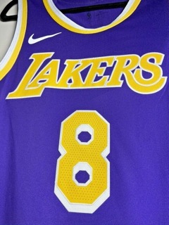 Kobe Bryant Size 48 L LA Lakers Purple nike Authentic Jersey Statement Edition 8 - image 3