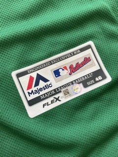 Cory Gearrin Oakland A's 2018 Playoffs Game Issued Worn Used MLB Baseball Jersey - image 6
