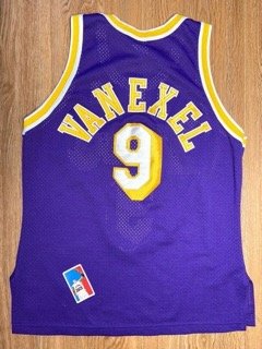Nick Van Exel Size 40 M Lakers Authentic Champion Jersey Purple Vintage Men Kobe