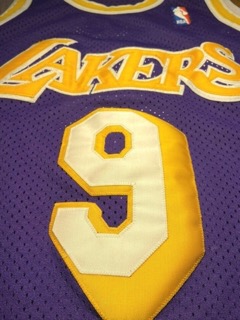 Nick Van Exel Size 40 M Lakers Authentic Champion Jersey Purple Vintage Men Kobe - image 5