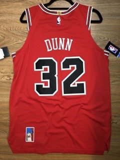 Kris Dunn Bulls Nike Icon Authentic Red Jersey Mens Size 48 Large NWT 32 Jordan