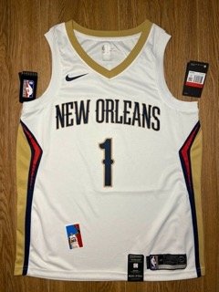 Zion Williamson Size 48 L New Orleans Pelicans Swingman Jersey Nike NWT White #1