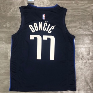 Dallas Mavericks Luka Doncic No.77 Jordan Brand Navy 202021 Swingman Jersey - image 4