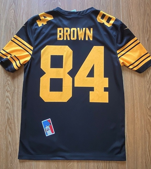 NWT Steelers Green Camo Salute to Service Antonio Brown Mens Small Nike  Jersey