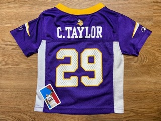Chester Taylor Minnesota Vikings Reebok NFL Toddler Jersey Boys Purple Size 2T - image 3
