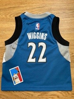 Andrew Wiggins Minnesota Timberwolves Toddler Jersey Size 2T Adidas Blue NBA