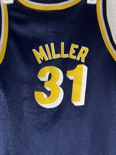 Reggie Miller Size 4T Indiana Pacers Vintage Champion Toddler Jersey Blue Boys - image 4