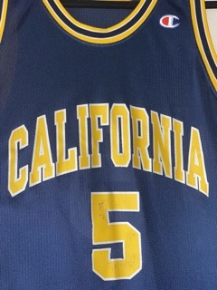 Jason Kidd Size 48 XL California Golden Bears Cal Basketball Ncaa Jersey Champion - image 4