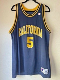 Jason Kidd Size 48 XL California Golden Bears Cal Basketball Ncaa Jersey Champion