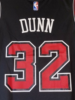 Kris Dunn Size Mens Medium Fanatics NBA Jersey NWT Chicago Bulls Black Hawks #32 - image 4
