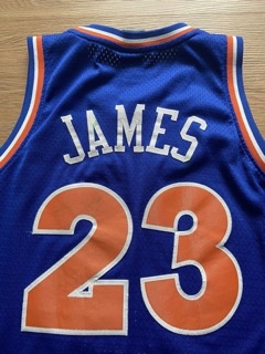 Lebron James Cleveland Cavaliers Swingman Adidas Hwc Size M Men’s Cavs Blue Used - image 4