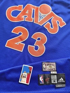 Lebron James Cleveland Cavaliers Swingman Adidas Hwc Size M Men’s Cavs Blue Used - image 3