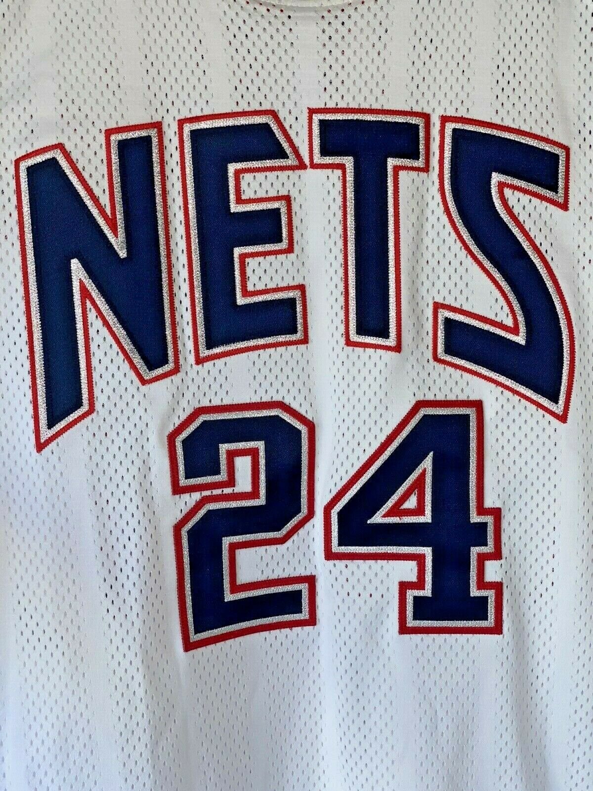 Jason Kidd Men's 52 XXL Reebok Authentic New Jersey Nets NBA Jersey White