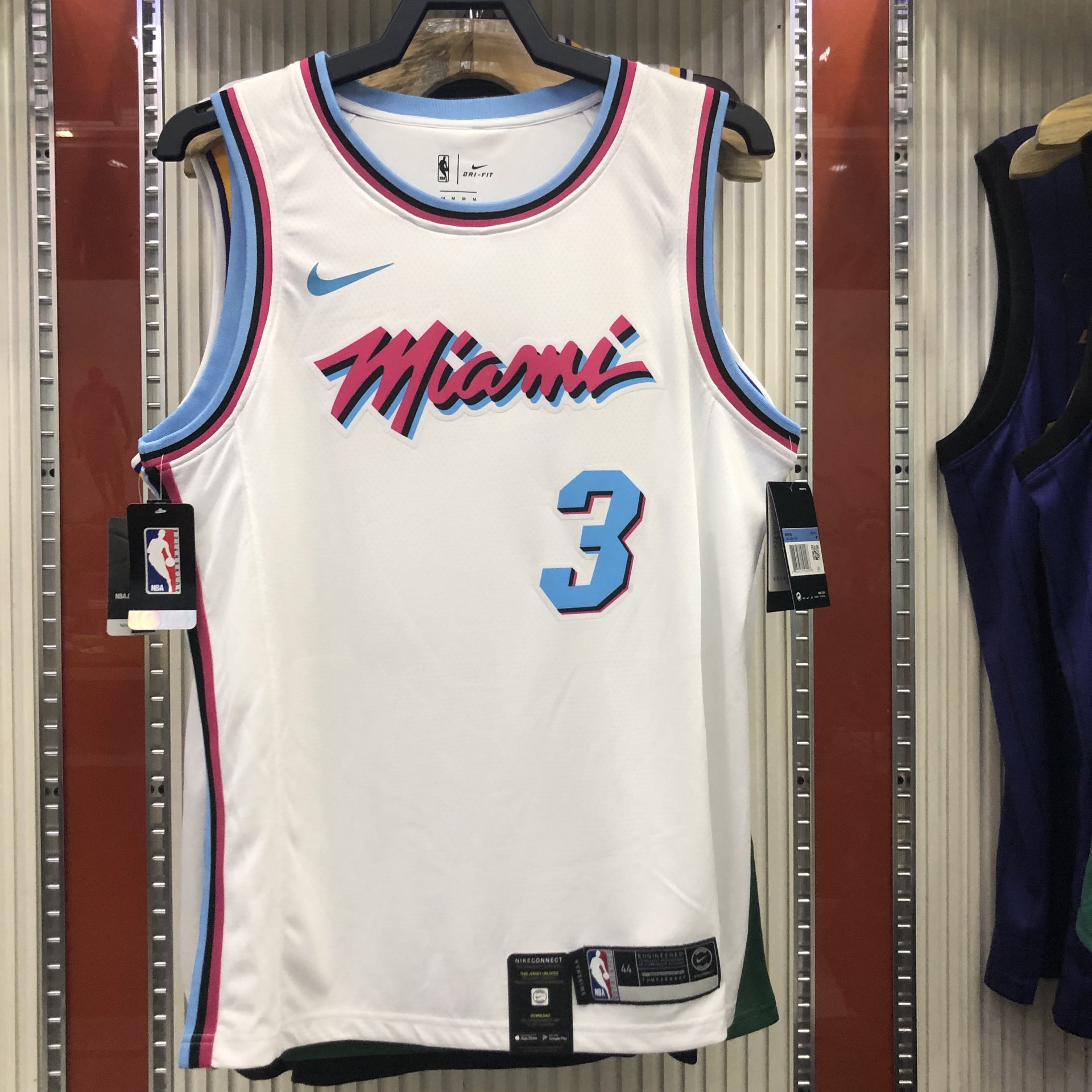 All Star Game Miami Heat 3 Dwyane Wade White Gold Basketball Edition  Limited Jersey 2020