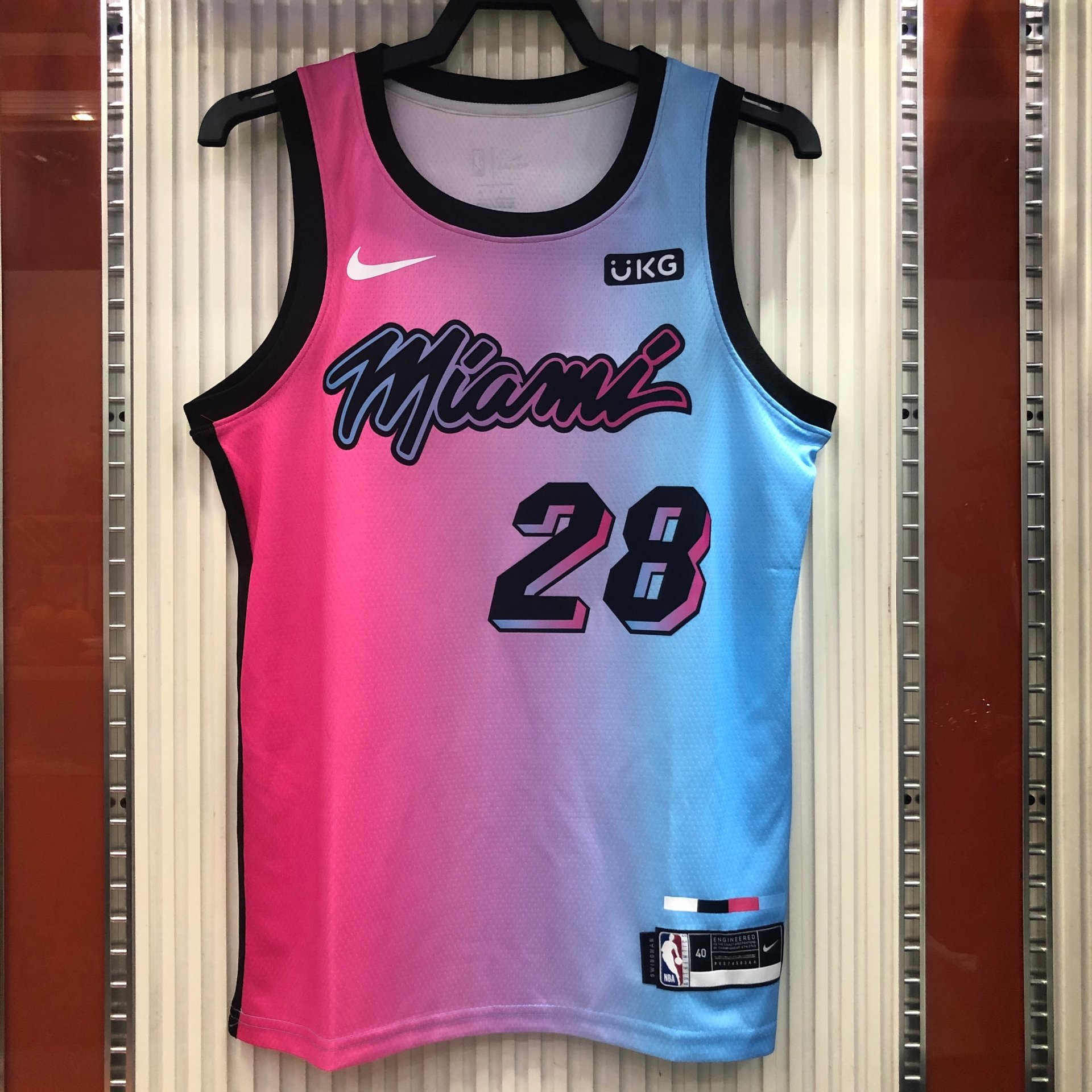 Miami heat 28 Andre Iguodala city nba basketball swingman jersey