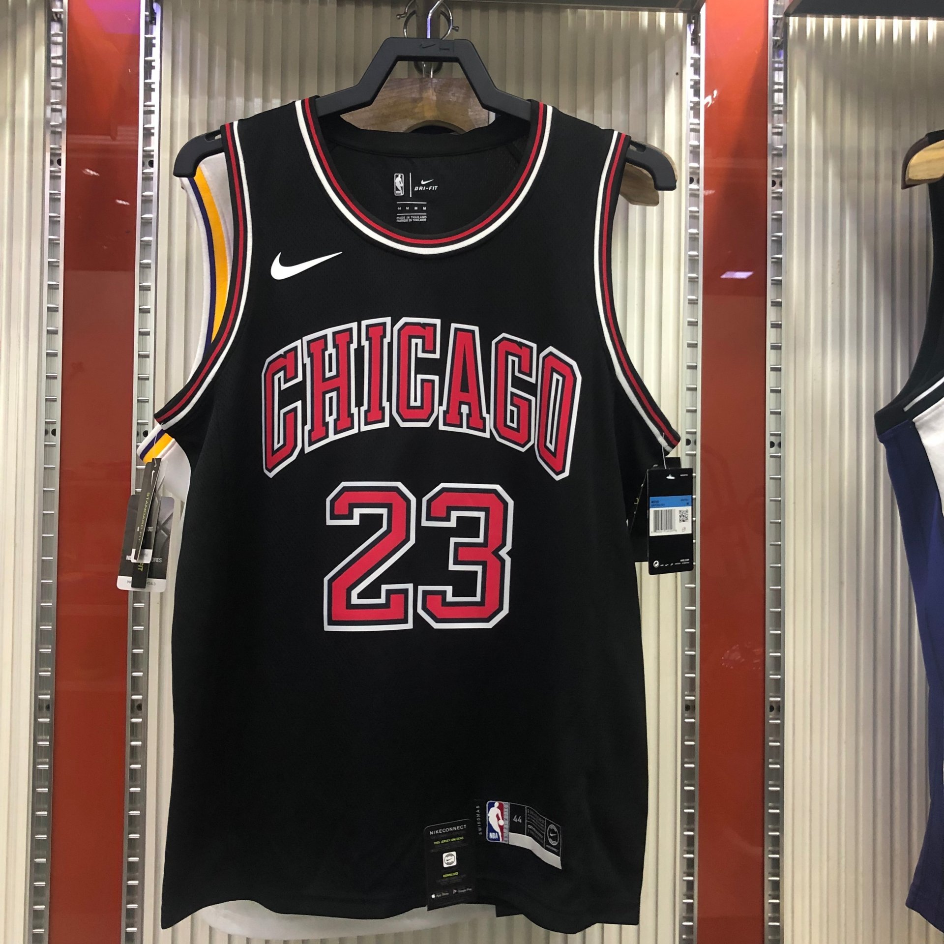 Michael Jordan Black Chicago Bulls Throwback Basketball Jersey