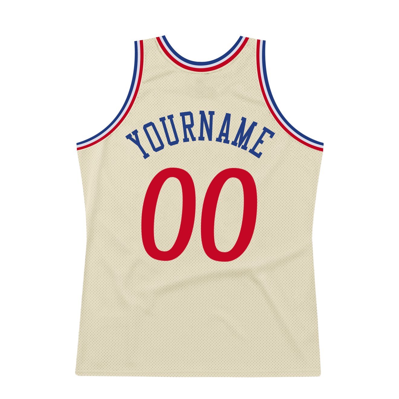 Custom Cream Kelly Green-Red Authentic Throwback Basketball Jersey in 2023