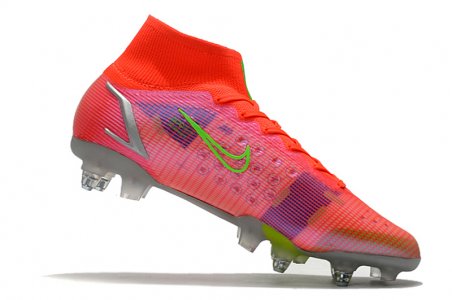 Nike Assassin 14th generation high-top fully knitted waterproof SG football boots Nike Mercurial Superfly VIII Elite SG PRO Anti Clog39-45 - image 4