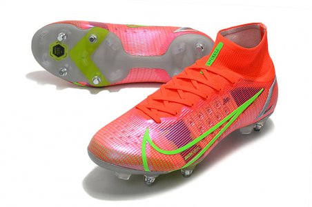 Nike Assassin 14th generation high-top fully knitted waterproof SG football boots Nike Mercurial Superfly VIII Elite SG PRO Anti Clog39-45 - image 3