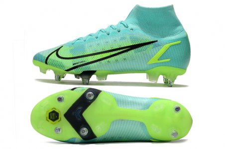 Nike assassin 14th generation high help knit waterproof SG football shoe Nike mercurial Superfly VIII elite SG Pro anti clog39-45 - image 4