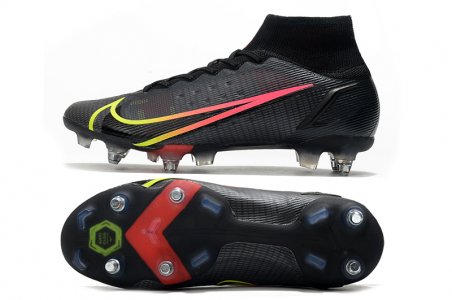 Nike assassin 14th generation high help knit waterproof SG football shoe Nike mercurial Superfly VIII elite SG Pro anti clog39-45 - image 4