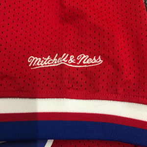 Men's Philadelphia 76ers Allen Iverson #3 Mitchell&Ness Red Name And Number Mesh Top - image 4