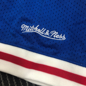 Philadelphia 76ers Allen Iverson #3 Mitchell&Ness Blue Name And Number Mesh Top - image 5