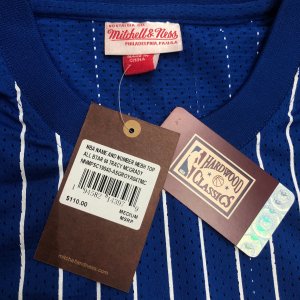 Tim Hardaway - Orlando Magic / Blue stripped Mesh Top - image 15