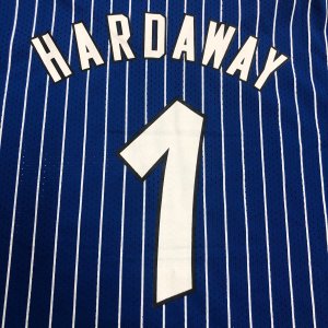 Tim Hardaway - Orlando Magic / Blue stripped Mesh Top - image 10
