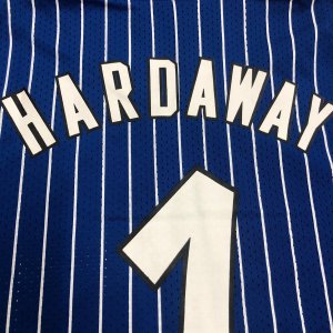 Tim Hardaway - Orlando Magic / Blue stripped Mesh Top - image 6