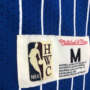 Tim Hardaway - Orlando Magic / Blue stripped Mesh Top - image 5