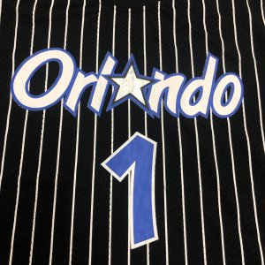 Tracy McGrady - Orlando Magic / Black stripped Mesh top - image 12