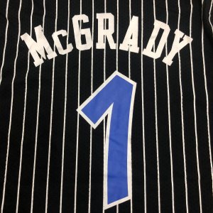 Tracy McGrady - Orlando Magic / Black stripped Mesh top - image 5