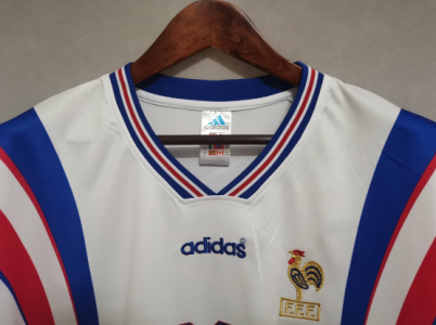 France 1996 #10 Zidane football shirt soccer jersey camiseta top mens Adidas Vintage - image 5
